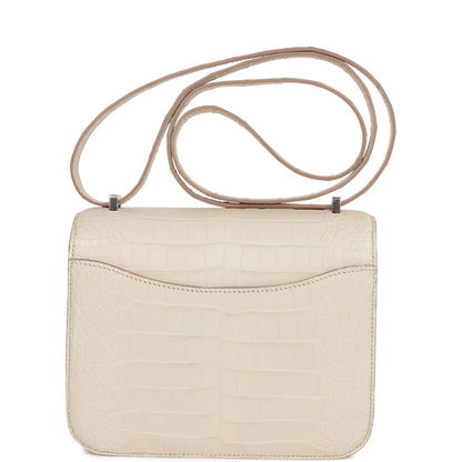 Hermes Constance 18 Beton Matte Alligator Palladium Hardware