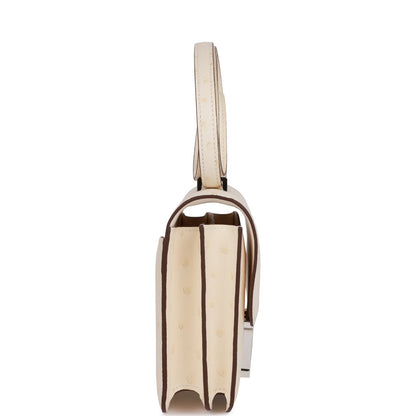 Hermes Constance 18 Nata Ostrich Palladium Hardware