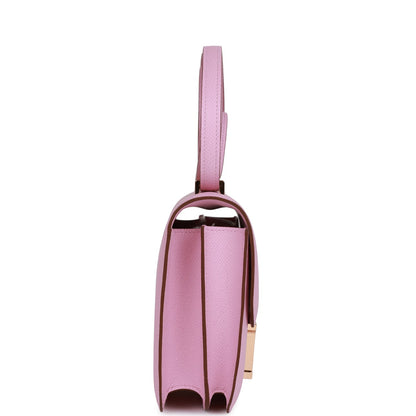 Hermes Constance 18 Mauve Sylvestre Epsom Rose Gold Hardware