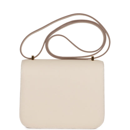 Hermes Constance 1-18 Craie Epsom Gold Hardware