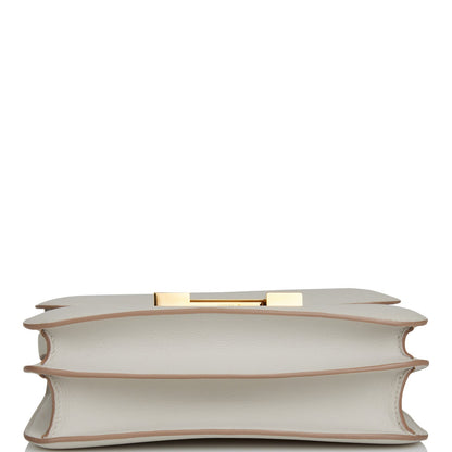 Hermes Constance 24 Gris Perle Evercolor Gold Hardware