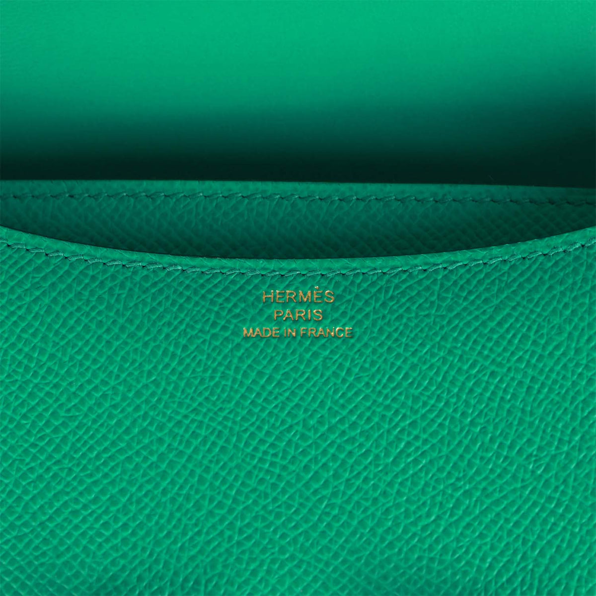 Hermes Constance 18 Vert Jade Epsom Gold Hardware