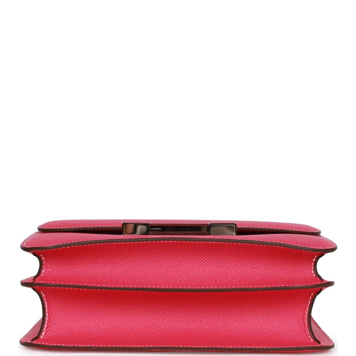 Hermes Constance 24 Rose Tyrien Epsom Palladium Hardware