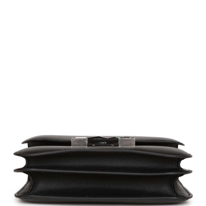 Hermes Constance 18 Studio Disco Black Swift Palladium Hardware