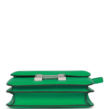 Hermes Constance 1-18 Menthe Chevre Palladium Hardware