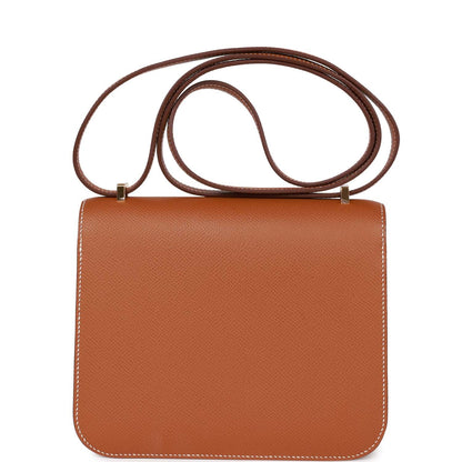 Hermes Constance 18 Gold Epsom Gold Hardware