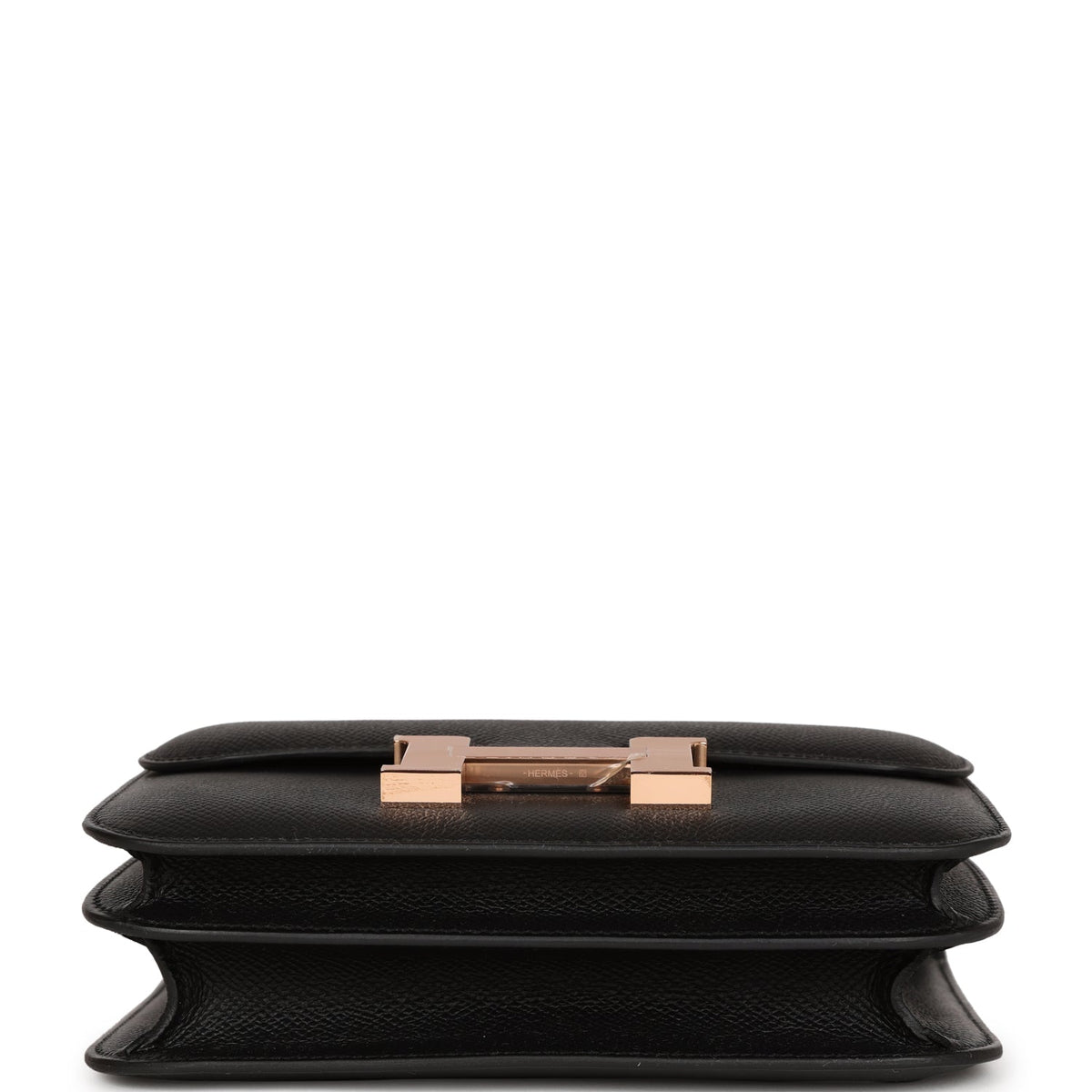Hermes Constance 18 Black Epsom Rose Gold Hardware