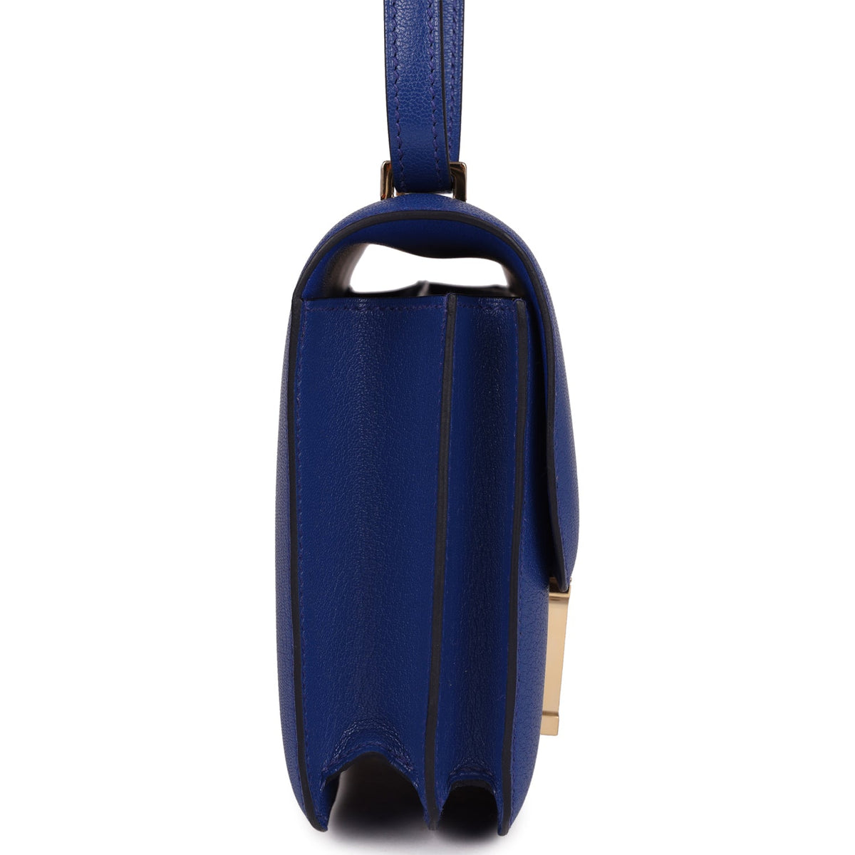 Hermes Constance 18 Bleu Royal Chevre Gold Hardware
