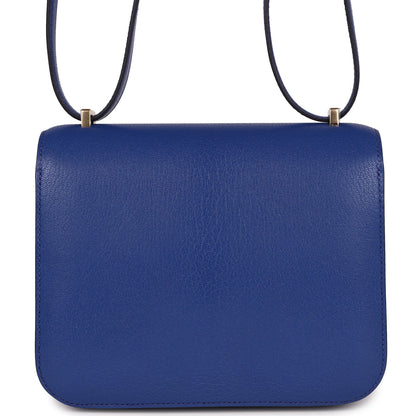 Hermes Constance 18 Bleu Royal Chevre Gold Hardware