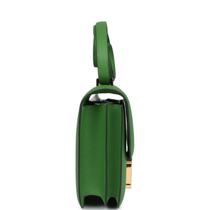 Hermes Constance 18 Vert Yucca Epsom Gold Hardware