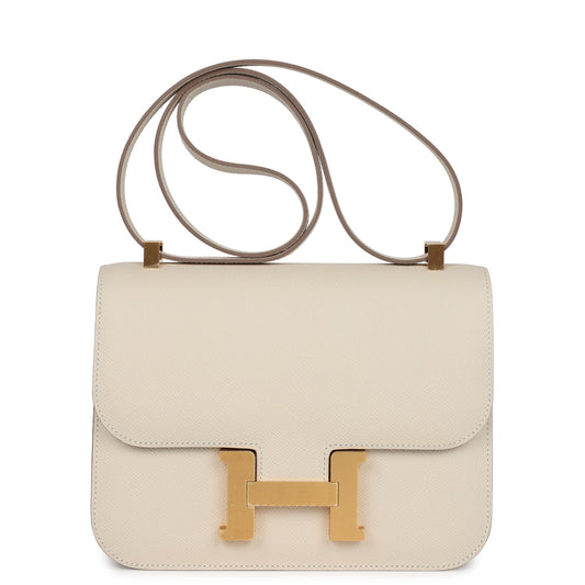 Hermes Constance 1-24 Craie Epsom Brushed Gold Hardware