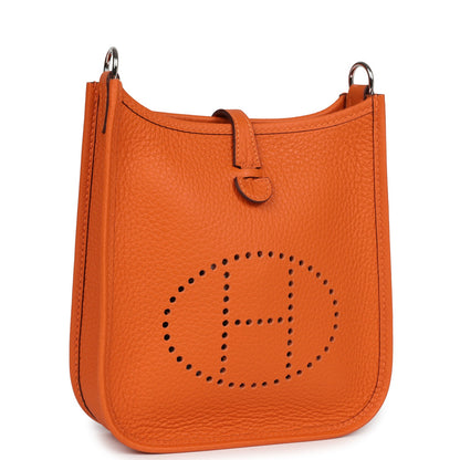 Hermes Evelyne TPM Orange Clemence Palladium Hardware