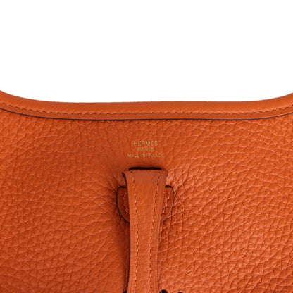 Hermes Evelyne TPM Orange Clemence Gold Hardware