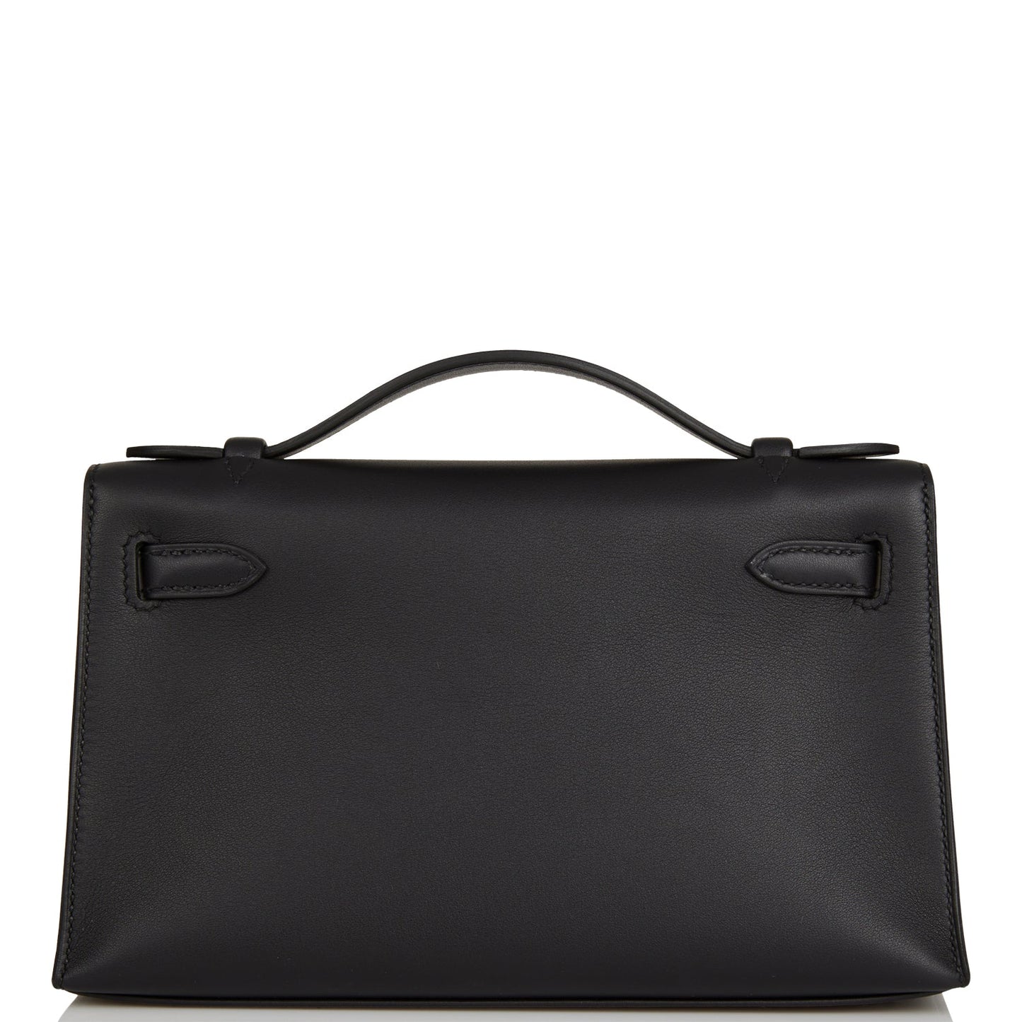 Hermes Kelly Pochette Black Swift Gold Hardware