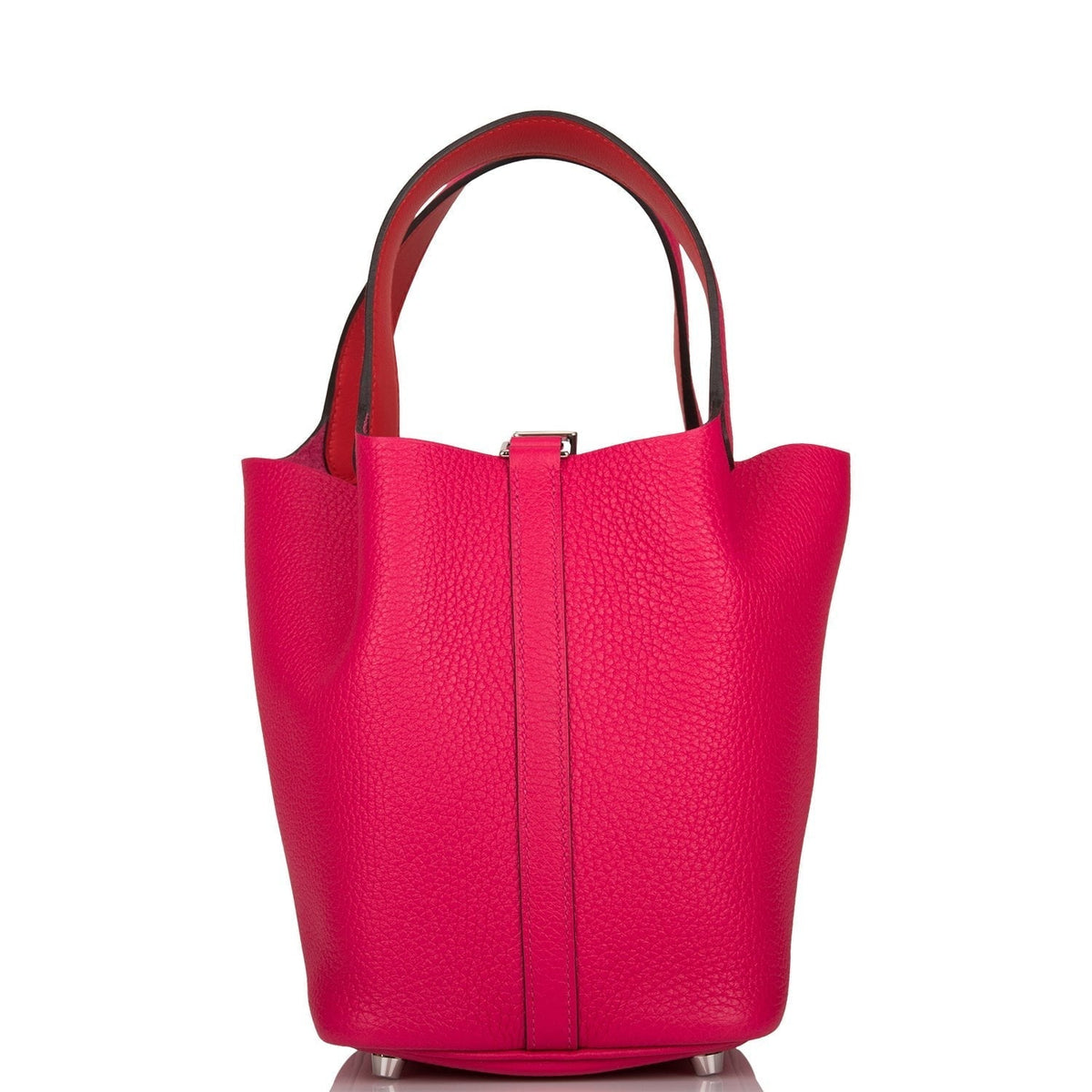 Hermes Picotin Lock 18 Rose Mexico Clemence Palladium Hardware
