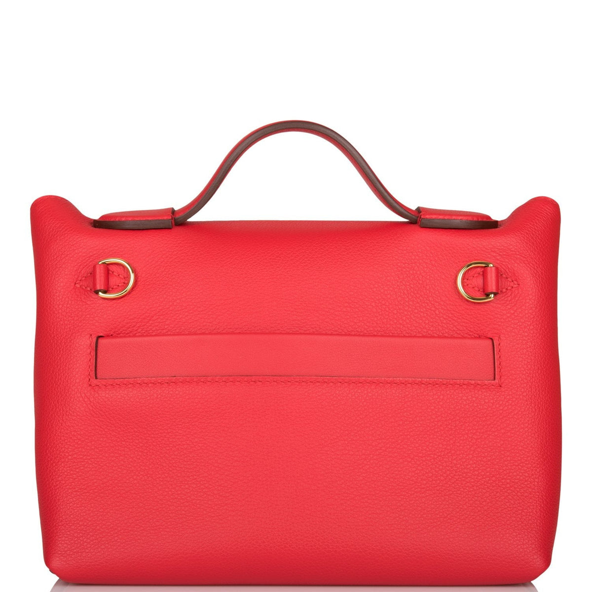 Hermes Mini 24/24 Bag Rouge de Coeur Evercolor and Swift Gold Hardware