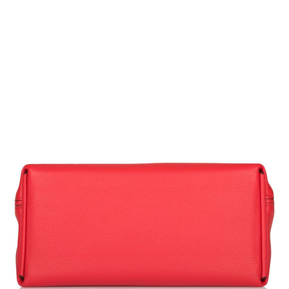 Hermes Mini 24/24 Bag Rouge de Coeur Evercolor and Swift Gold Hardware