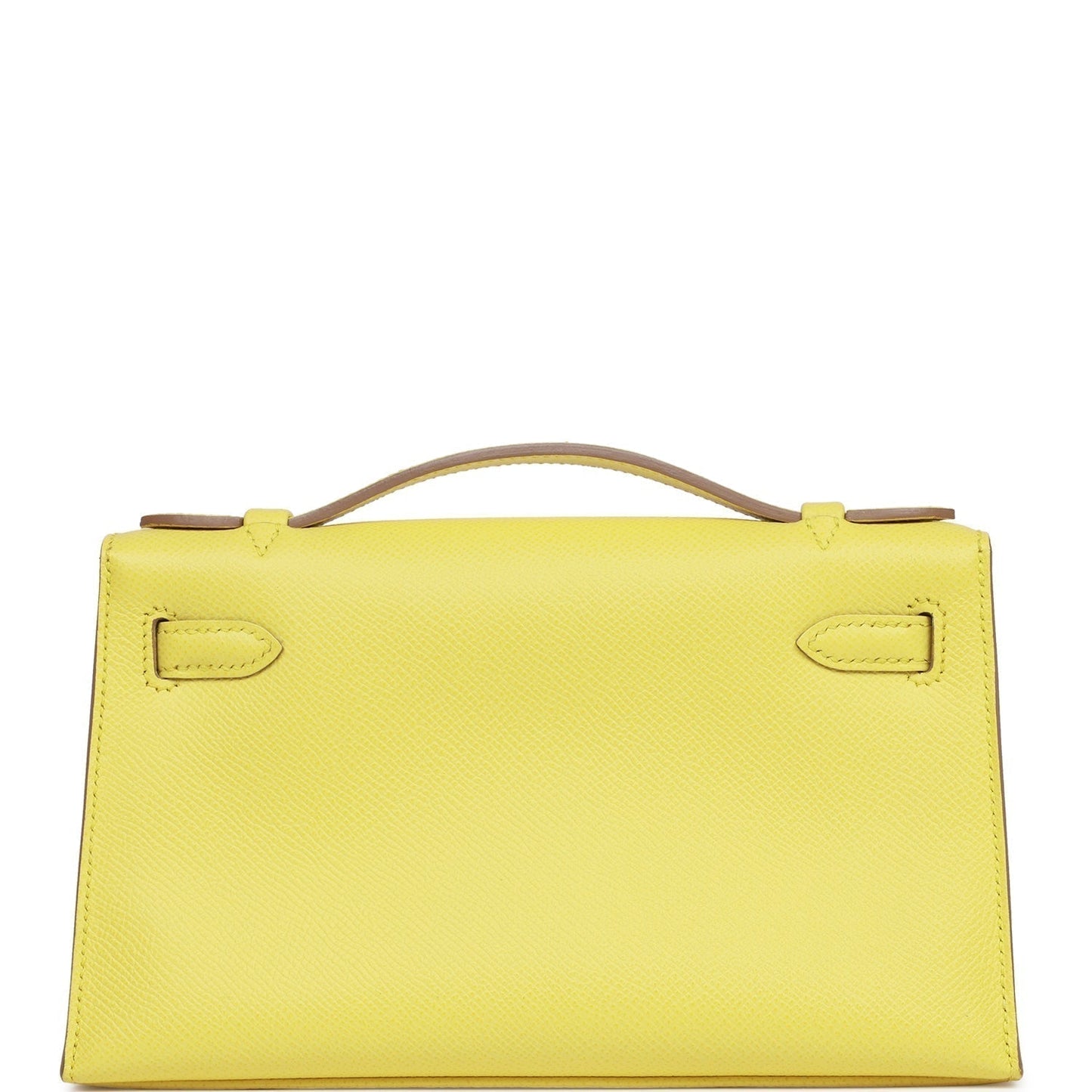 Hermes Kelly Pochette Soufre Epsom Gold Hardware