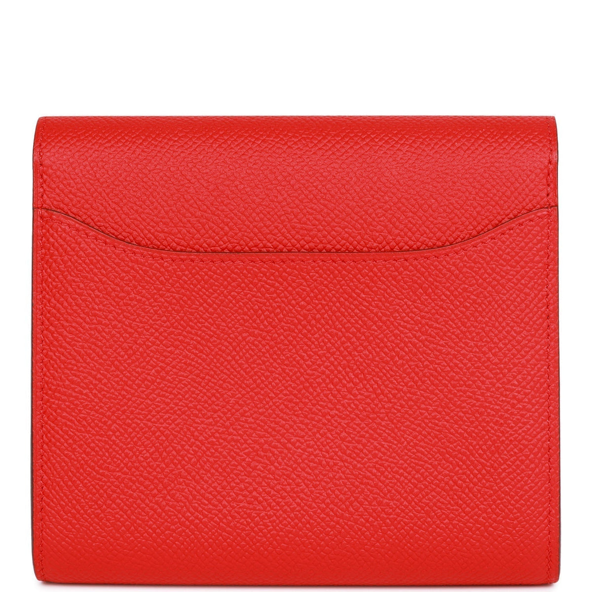 Hermes Constance Compact Wallet Rouge de Coeur Epsom Rose Sakura Enamel and Palladium Hardware