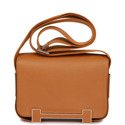 Hermes Geta Caramel Chevre Palladium Hardware