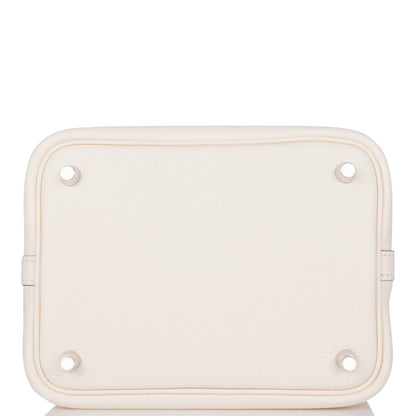 Hermes Picotin 18 Nata and Sesame Clemence Palladium Hardware