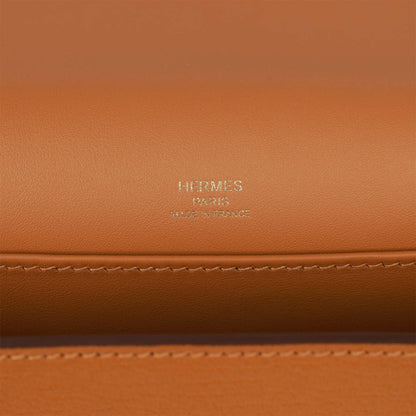 Hermes Geta Caramel Chevre Gold Hardware