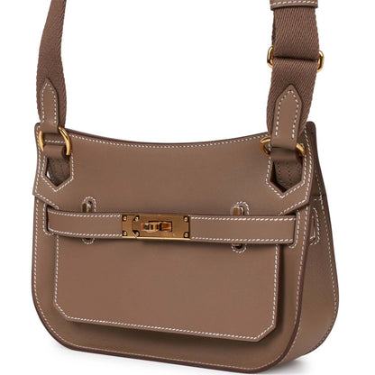 Hermes Jypsiere Mini Etoupe Swift Gold Hardware for MS