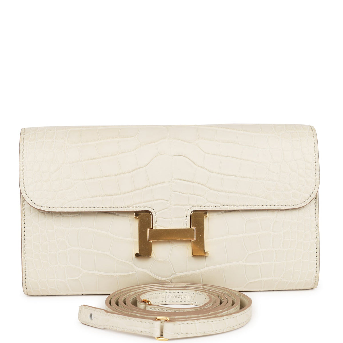 Hermes Constance Wallet To Go Beton Matte Alligator Gold Hardware