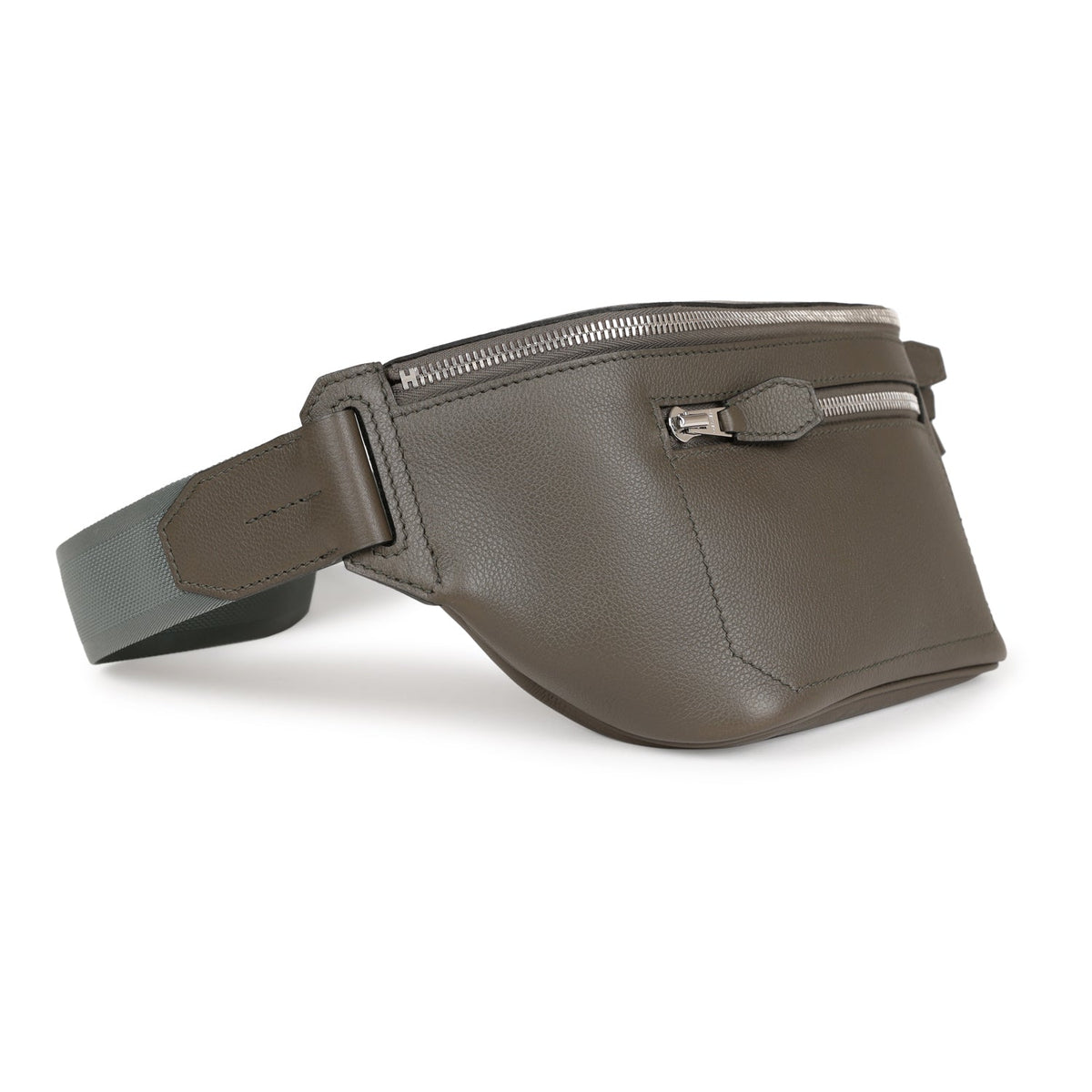 Hermes Cityslide Cross PM Belt Bag Vert De Gris Taurillon Cristobal Palladium Hardware