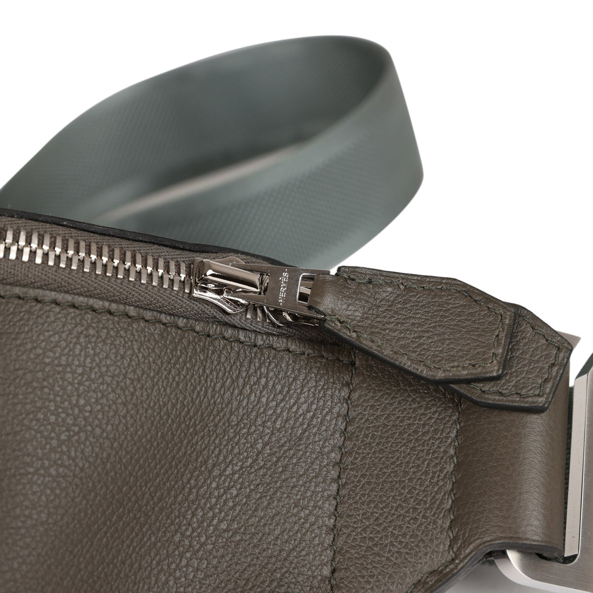 Hermes Cityslide Cross PM Belt Bag Vert De Gris Taurillon Cristobal Palladium Hardware