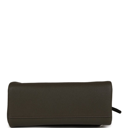 Hermes Hac A Dos GM Backpack Vert De Gris Togo Palladium Hardware