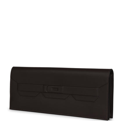 Hermes Shadow Kelly Cut Ebene Swift Calfskin