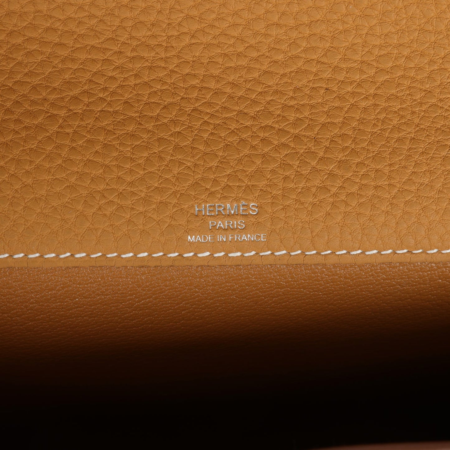 Hermes Kelly Depeches 25 Naturel Sable Togo Palladium Hardware