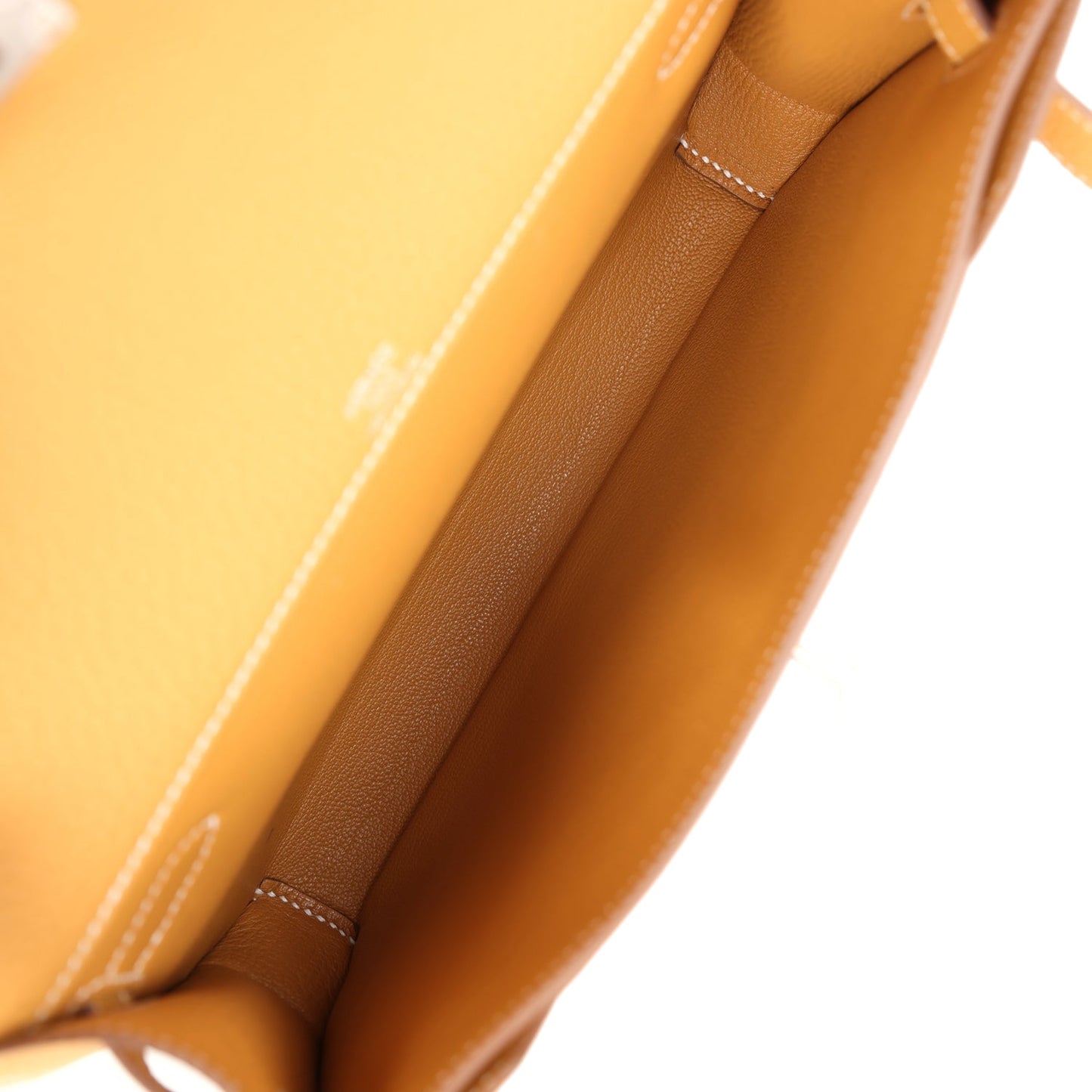 Hermes Kelly Depeches 25 Naturel Sable Togo Palladium Hardware