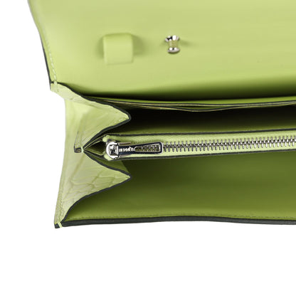 Hermes Constance Wallet To Go Jaune Bourgeon Matte Alligator Palladium Hardware