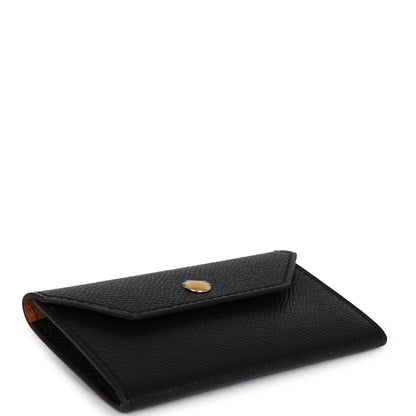 Hermes Kelly Pocket 18 Belt Black Epsom Gold Hardware