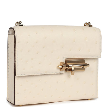 Hermes Mini Verrou Chaine Bag Nata Ostrich Permabrass Hardware
