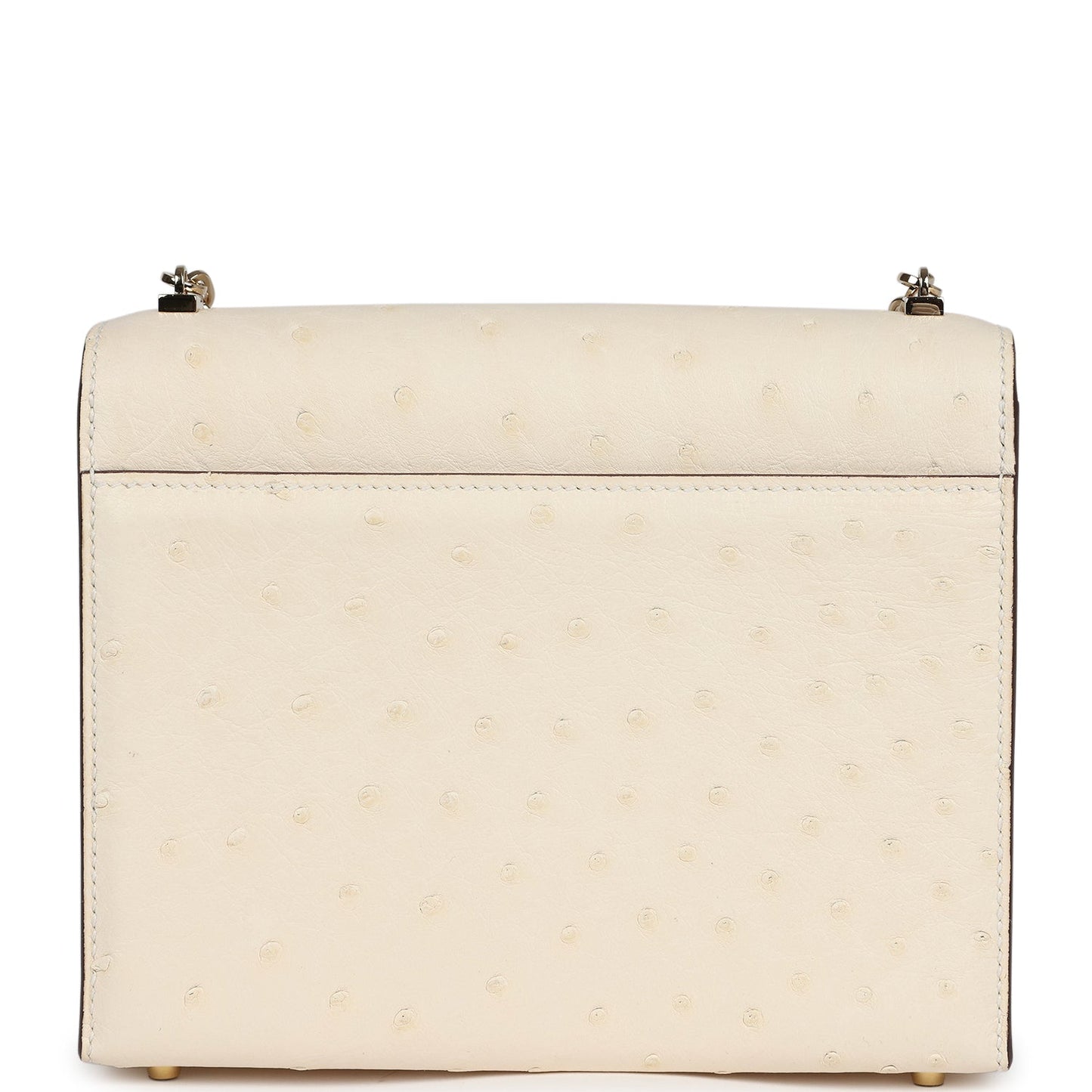 Hermes Mini Verrou Chaine Bag Nata Ostrich Permabrass Hardware