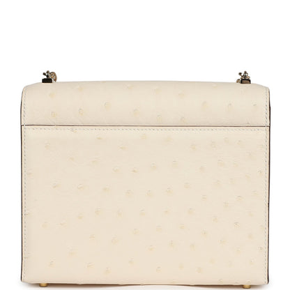 Hermes Mini Verrou Chaine Bag Nata Ostrich Permabrass Hardware