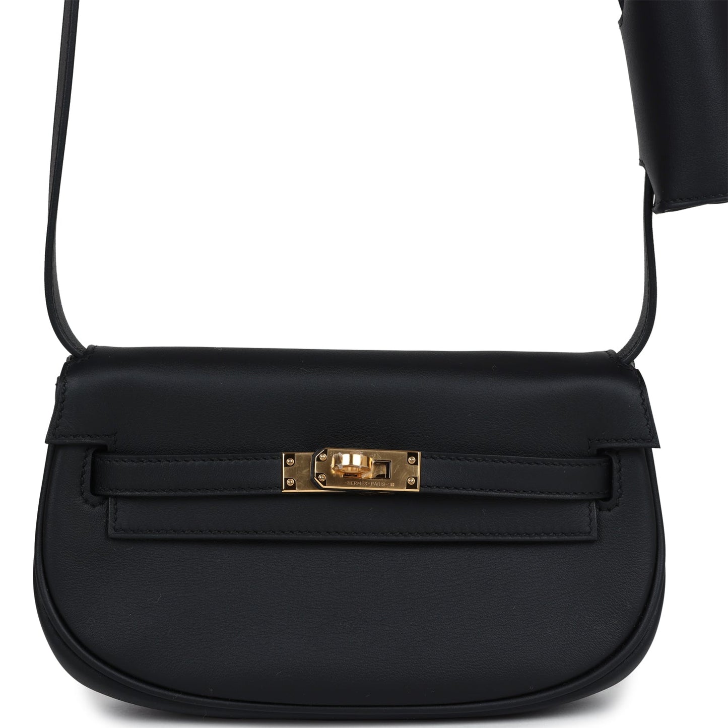 Hermes Kelly Moove Black Swift Gold Hardware