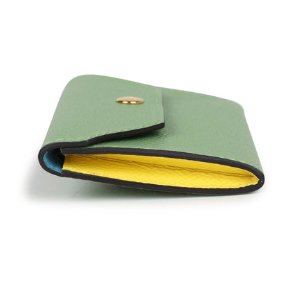 Hermes Kelly Pocket Belt 18 Vert Criquet/Chai/Bleu Frida Epsom Gold Hardware