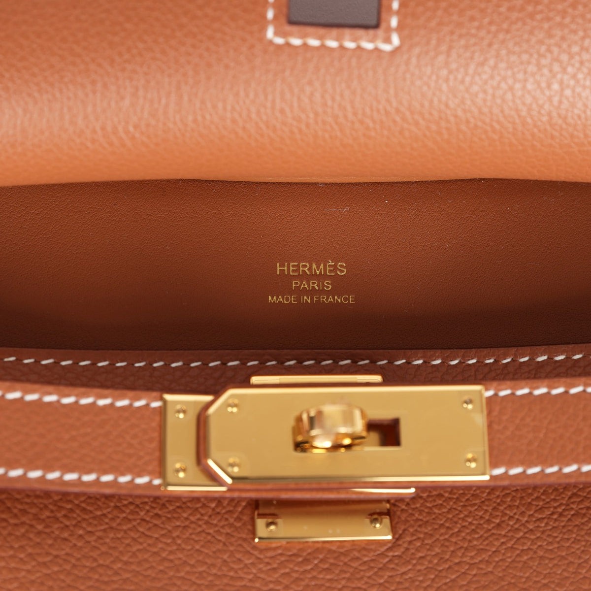 Hermes Jypsiere Mini Gold Evercolor Gold Hardware