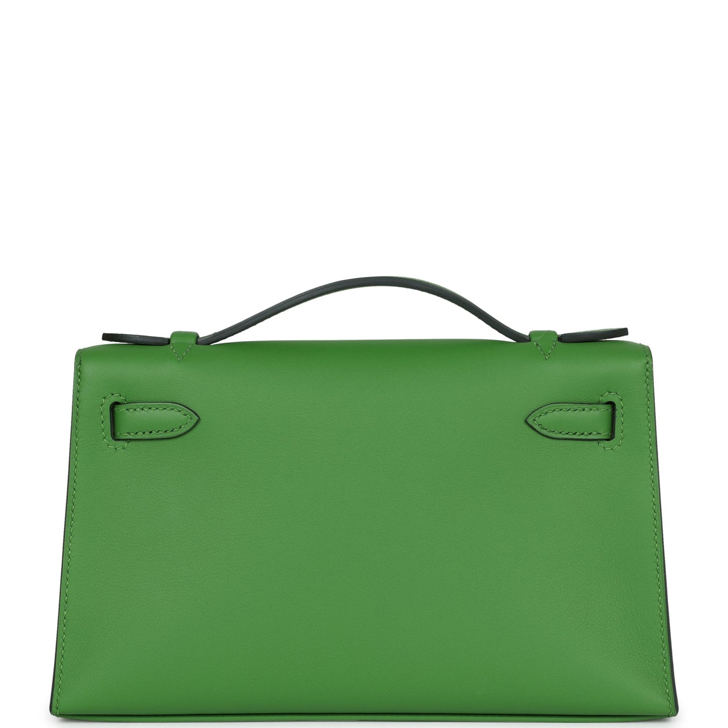 Hermes Kelly Pochette Vert Yucca Swift Gold Hardware