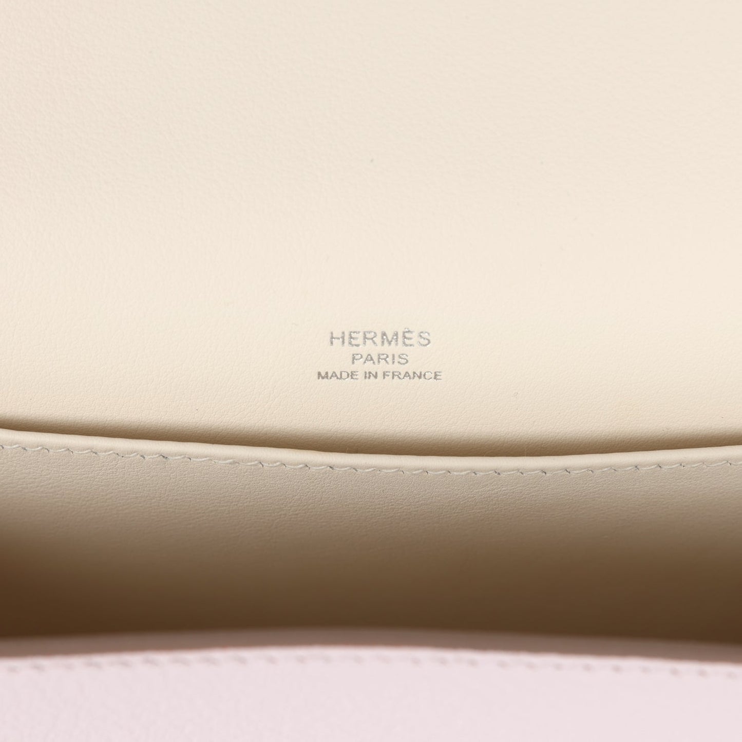 Hermes Geta Mauve Pale and Rouge Sellier Chevre Palladium Hardware