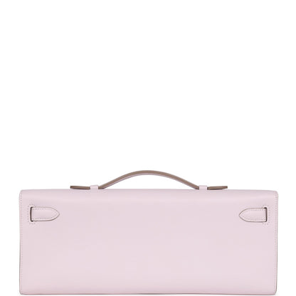 Hermes Kelly Cut Mauve Pale Swift Palladium Hardware