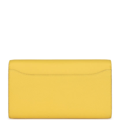 Hermes Constance To Go Wallet Jaune De Naples Epsom Gold Hardware