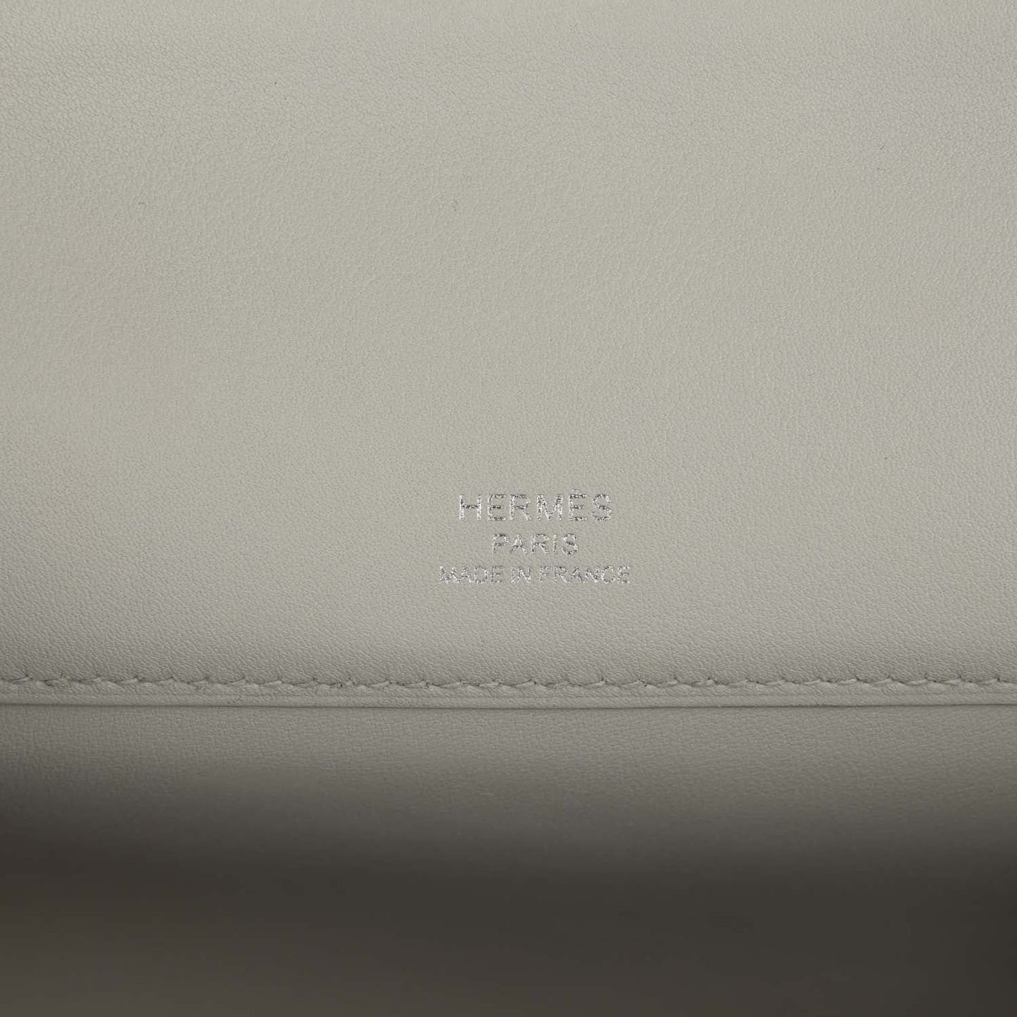 Hermes Kelly Cut Gris Perle Swift Palladium Hardware