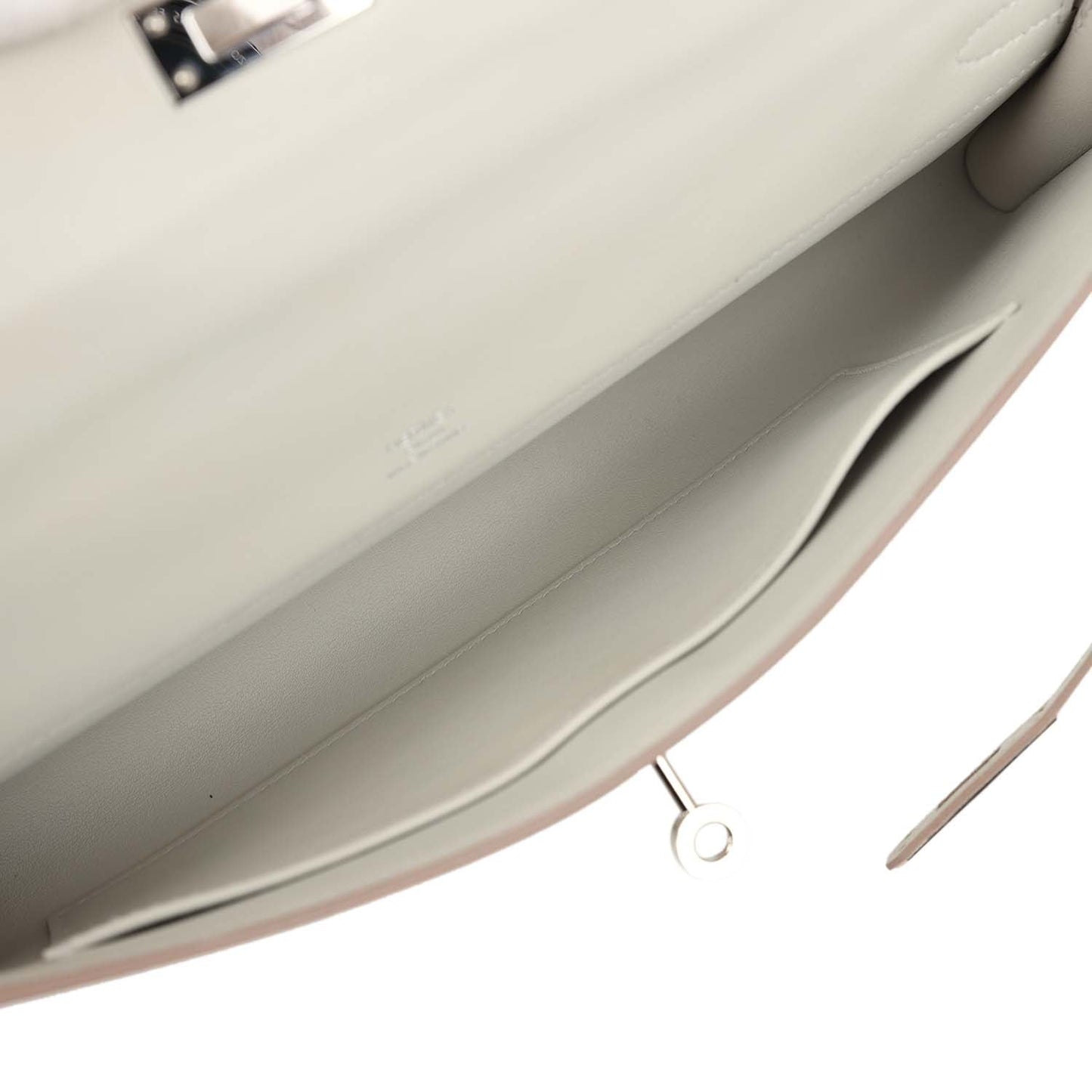 Hermes Kelly Cut Gris Perle Swift Palladium Hardware