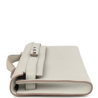 Hermes Kelly Cut Gris Perle Swift Palladium Hardware