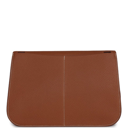 Hermes Halzan 31 Gold Clemence Gold Hardware